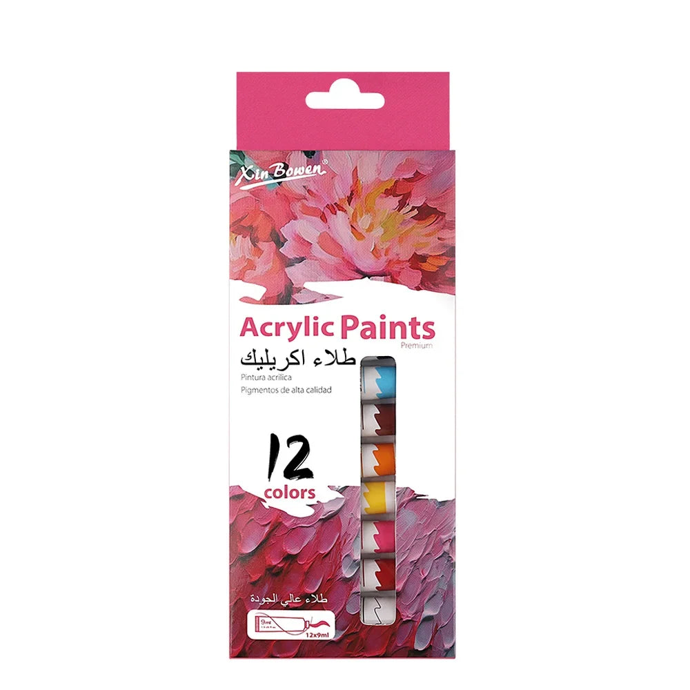 12 Color Acrylic Paint Set