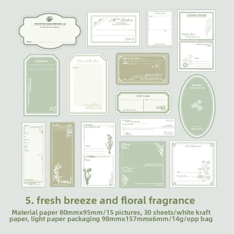 30pcs/lot Embrace The Summer Vintage Simple Border