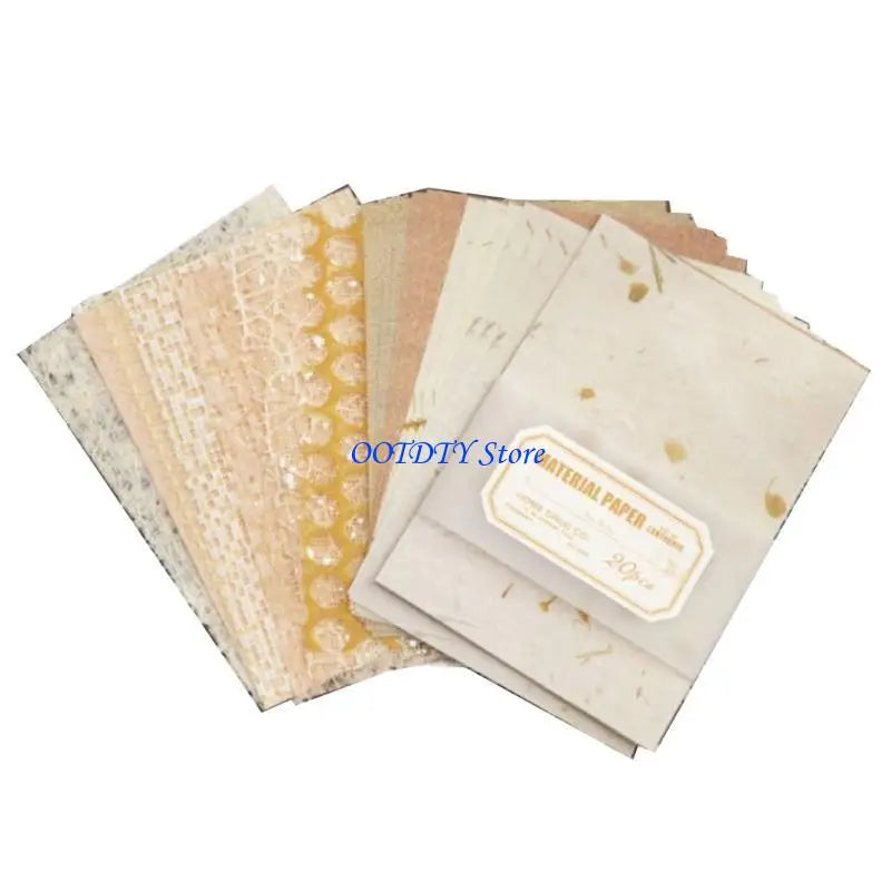 20 Sheets Aesthetic Scrapbooking Paper