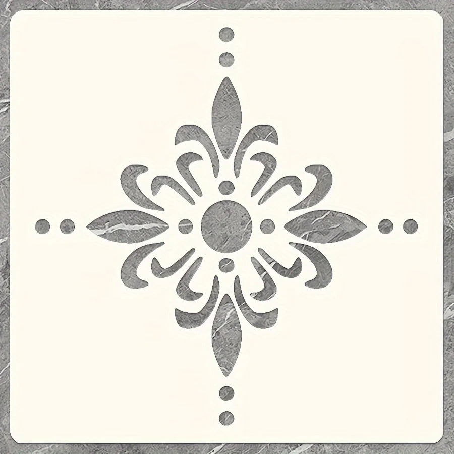 2-Pack 8x8in Reusable Painting Templates\