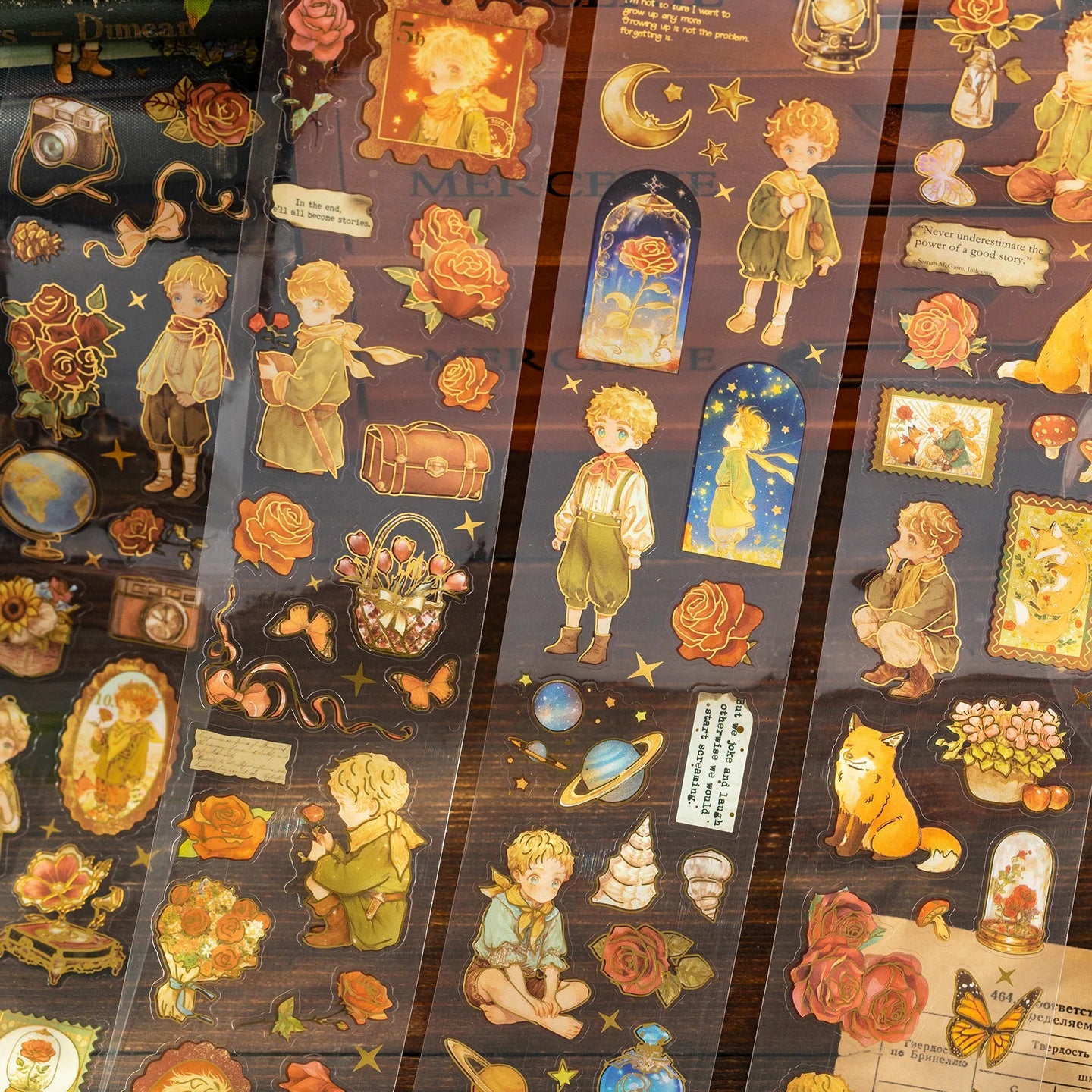 55mm*2m PET Die cut Masking Tape Stickers Retro Cartoon