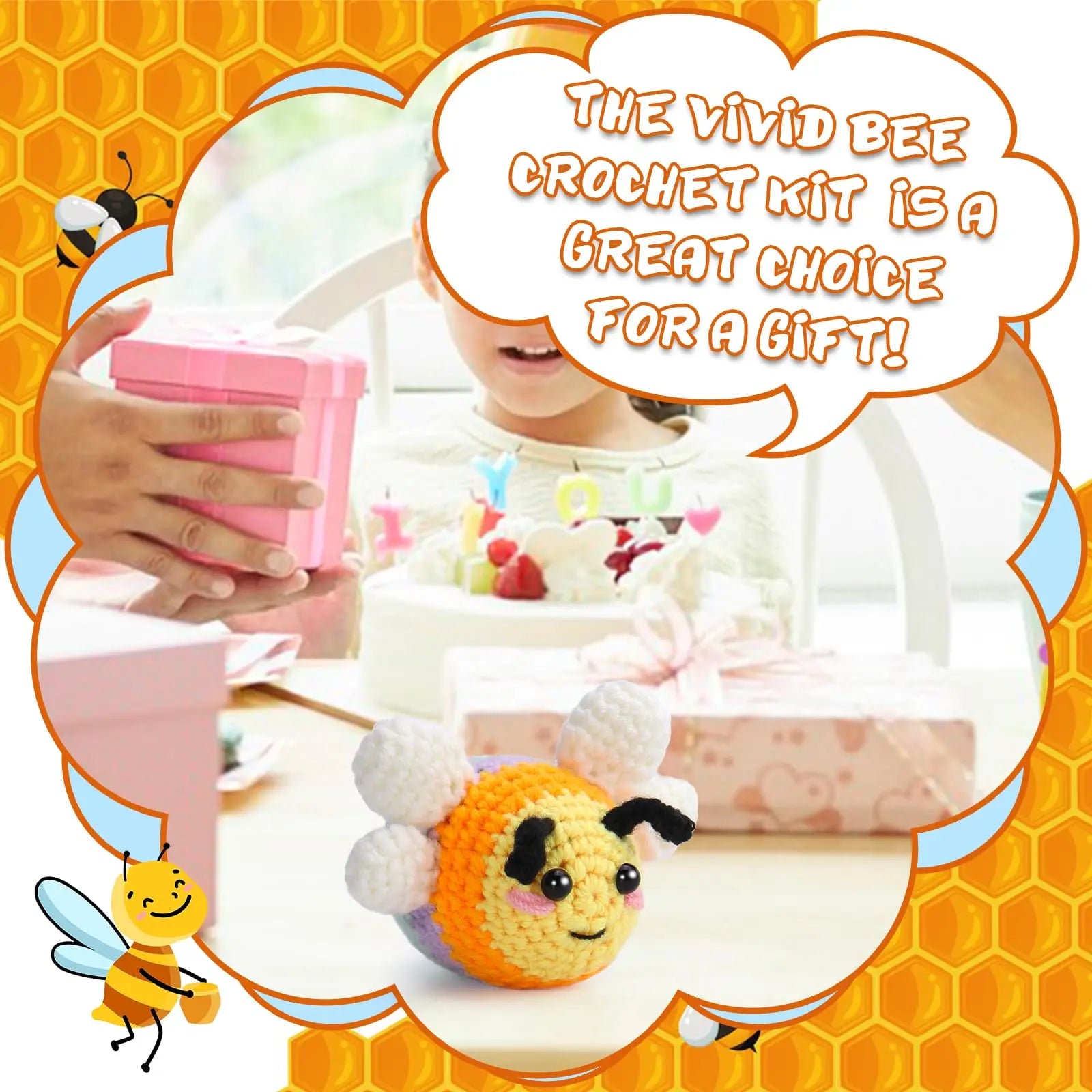 Crochet Animal Kit Bee