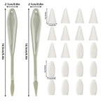 40pc Art Blending Set - 15 Stumps, Tortillions, Erasers & Wipers for Drawing