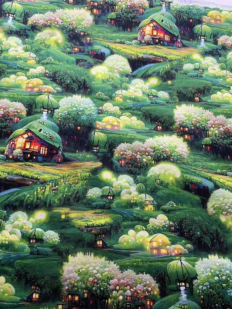 Cotton Fabric Digital Printing HD Fairy Tale 
