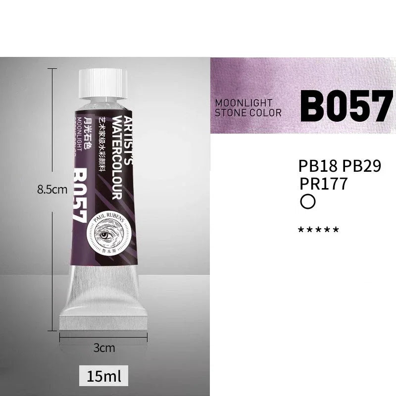 NEW Paul Rubens Professional Watercolor Paint 21 colors 15ML