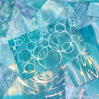 20pcs Flowing Light Wave Shadow Series Wave Theme PET Stickers