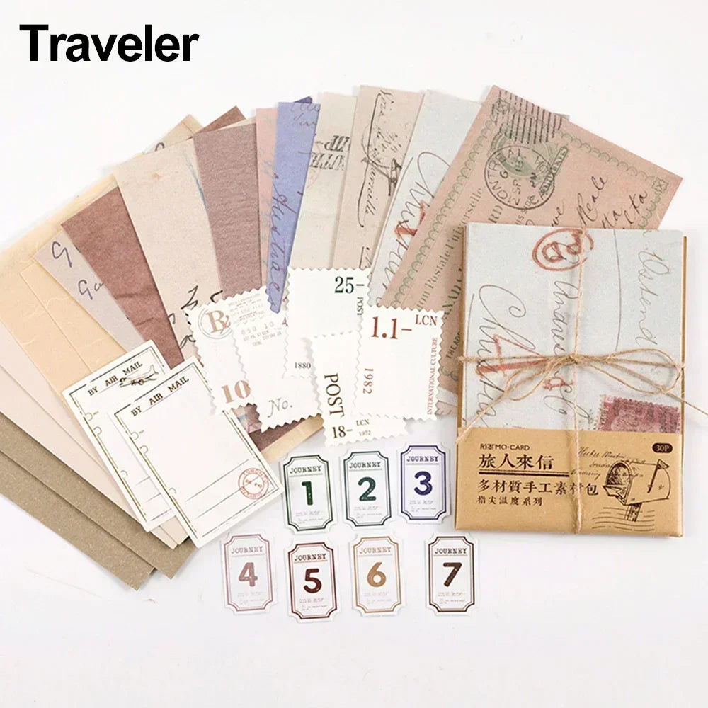 30 Pcs Scrapbooking Tissue Paper Onion Skin Kraft Paper