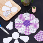88 Pcs Flower Shape Paper Quilting Templates