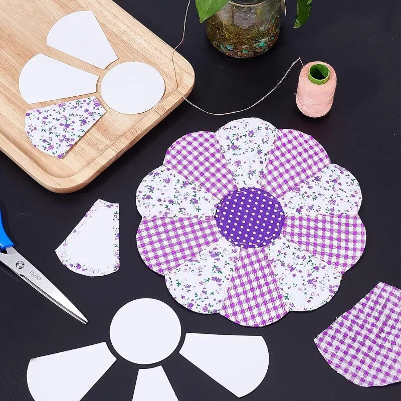 88 Pcs Flower Shape Paper Quilting Templates