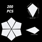 88 Pcs Flower Shape Paper Quilting Templates