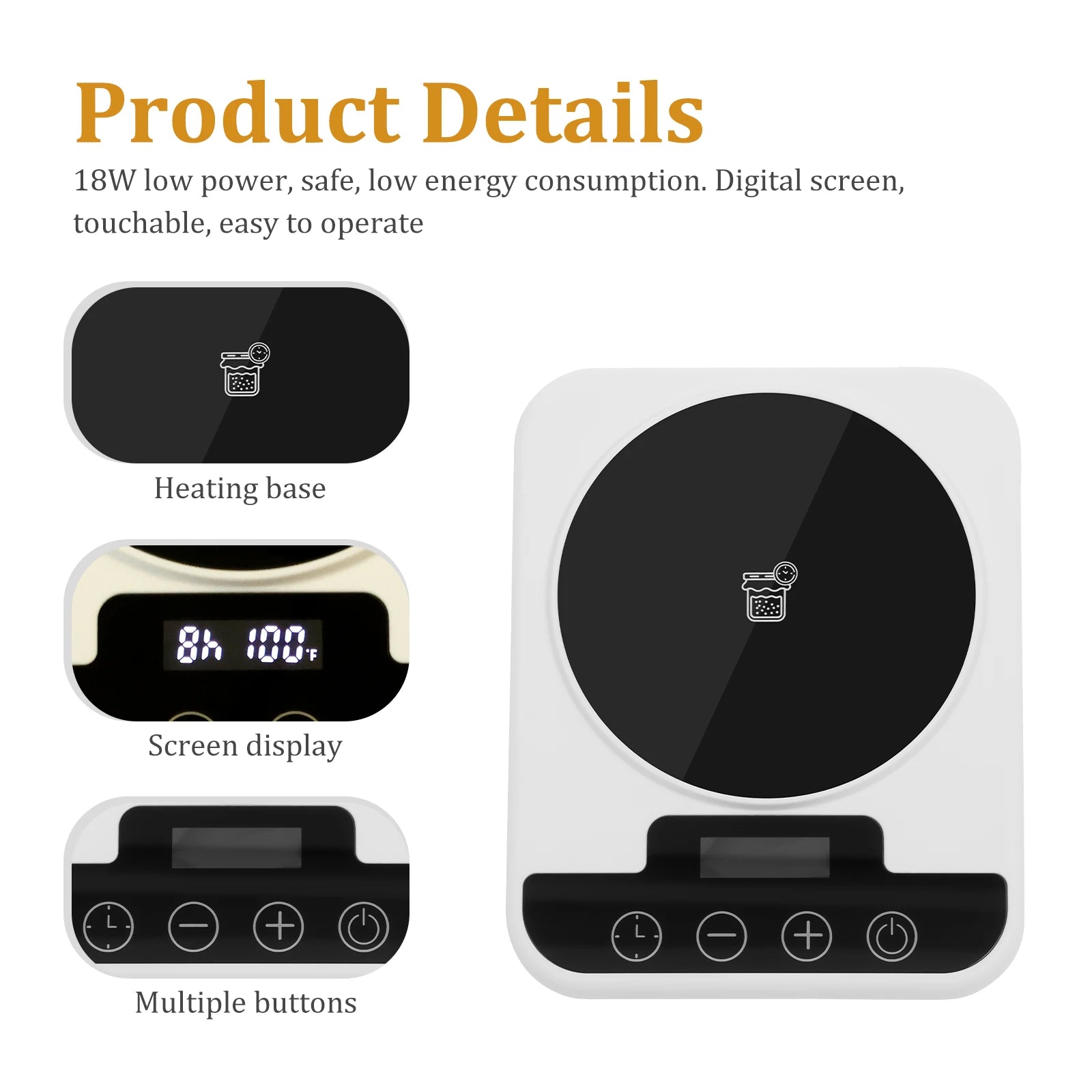 Sourdough Starter Warmer 1°F Thermostat Control 70°F to 100°F