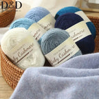 50g/roll Soft Wool Knitting Cashmere Long Thin Yarn