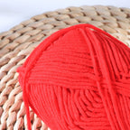 Red Milk Wool Yarn Cotton