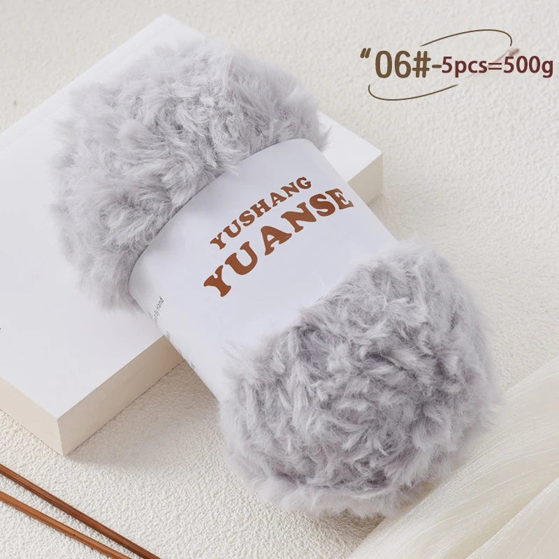 Faux Fur Yarn for Knitting