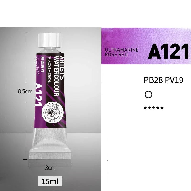NEW Paul Rubens Professional Watercolor Paint 21 colors 15ML