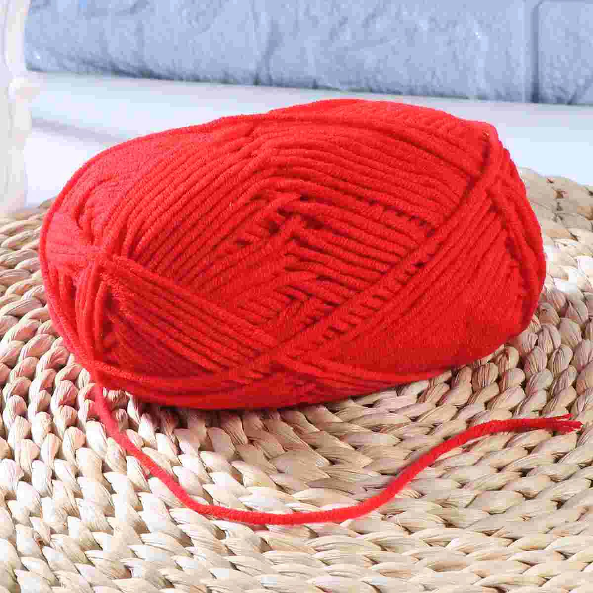 Red Milk Wool Yarn Cotton
