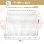 Quilting Ruler 12 x 12 Inches Clear Acrylic Quilting Template