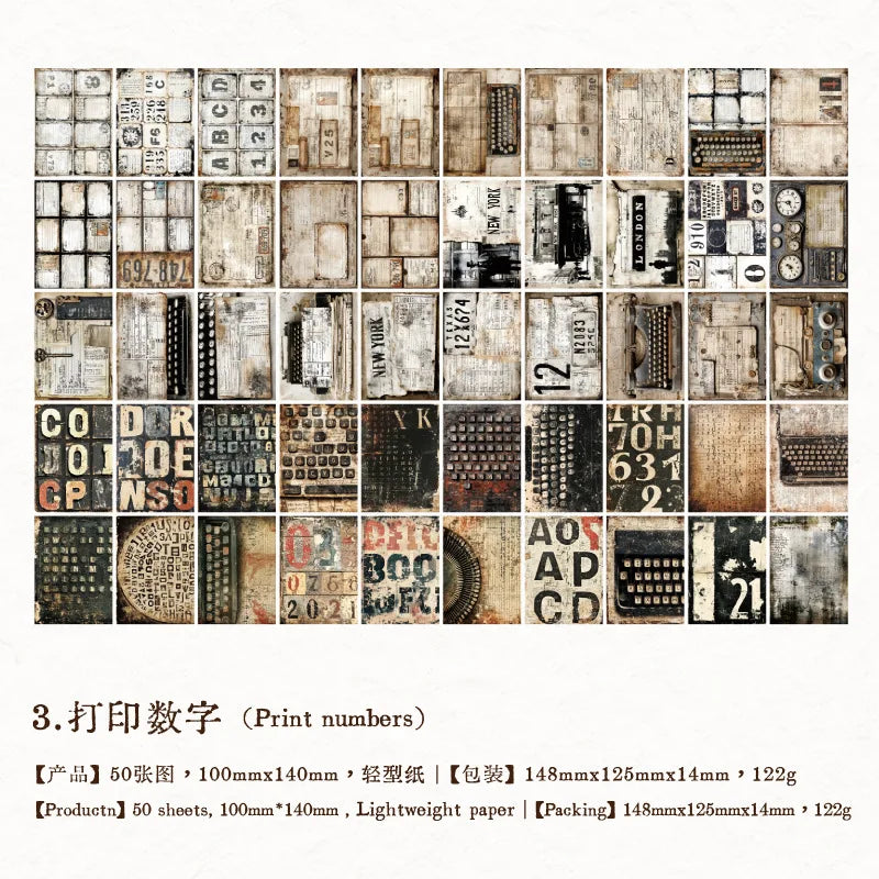 50sheets/lot Memo Pads Material Paper The Philosophy of Wind