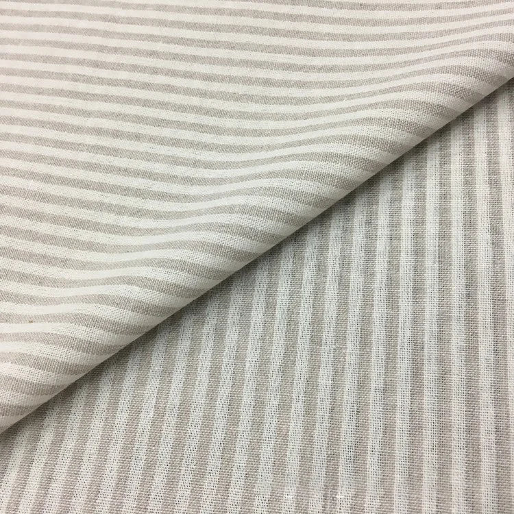 High Quality Yarn-dyed Fabric Striped Cotton Linen Fabric