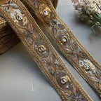 1 Yards 5cm Sequin Lace Fabric