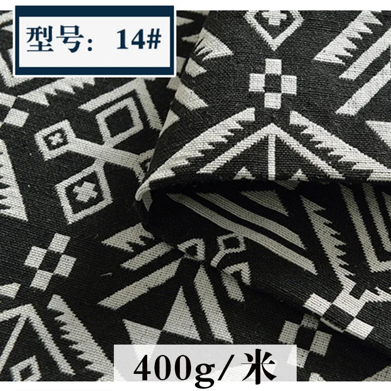 Dyed Ethnic Style Cotton Linen Fabric