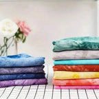 8-pcs tie dye gradient quilted fabric