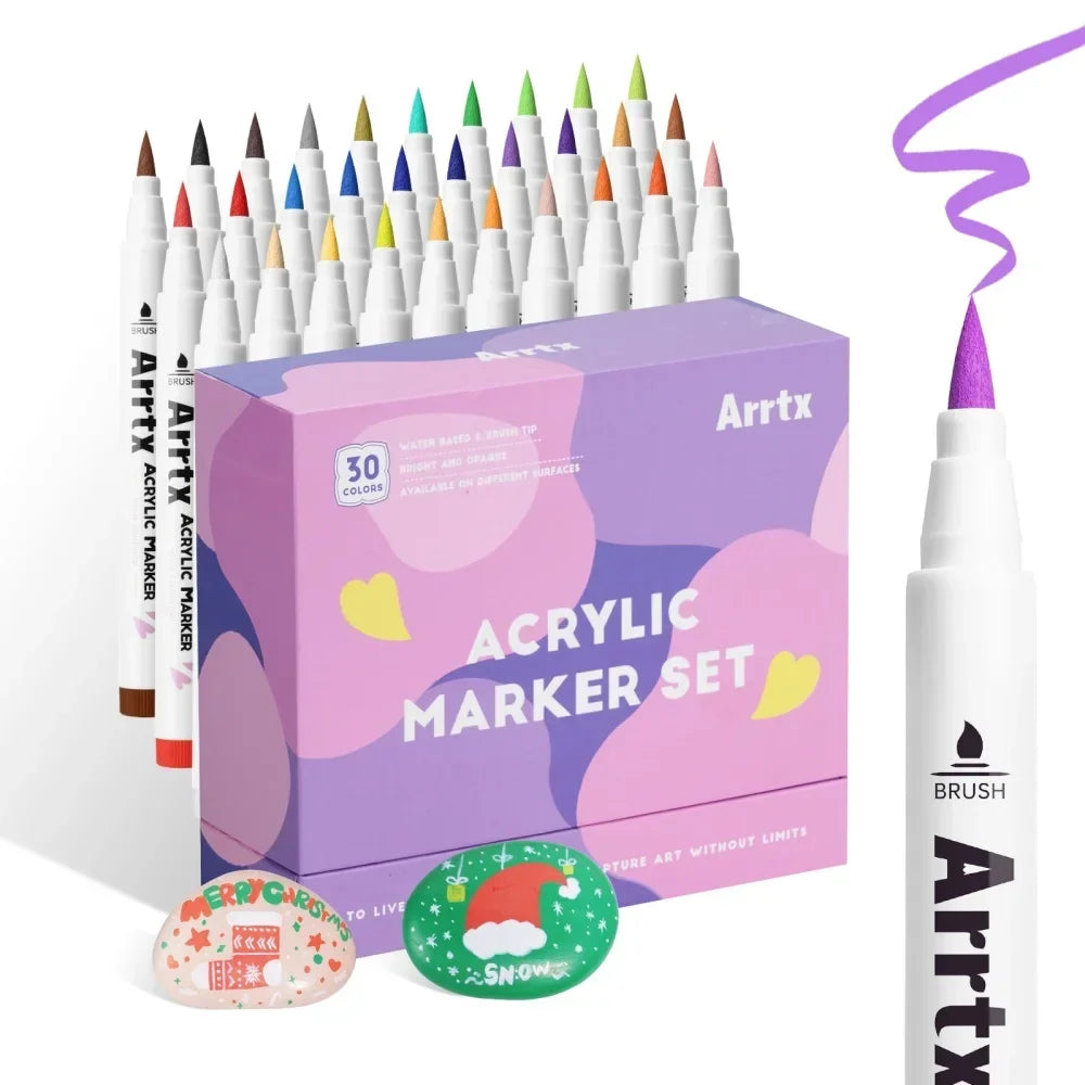 Arrtx 30 Colors Skin Color Acrylic Paint Pens
