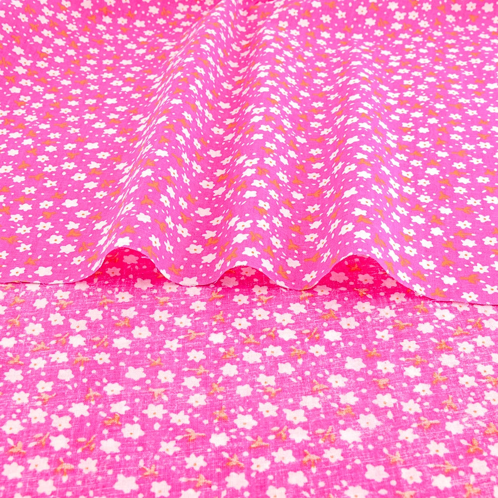 Lovely Fresh Red Printed Cloth 100% Cotton Fabric