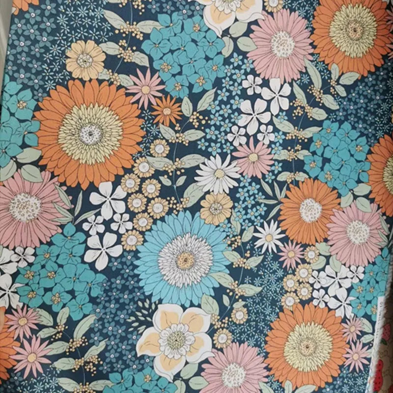 Rose Printed Cotton Fabrics by the Meter