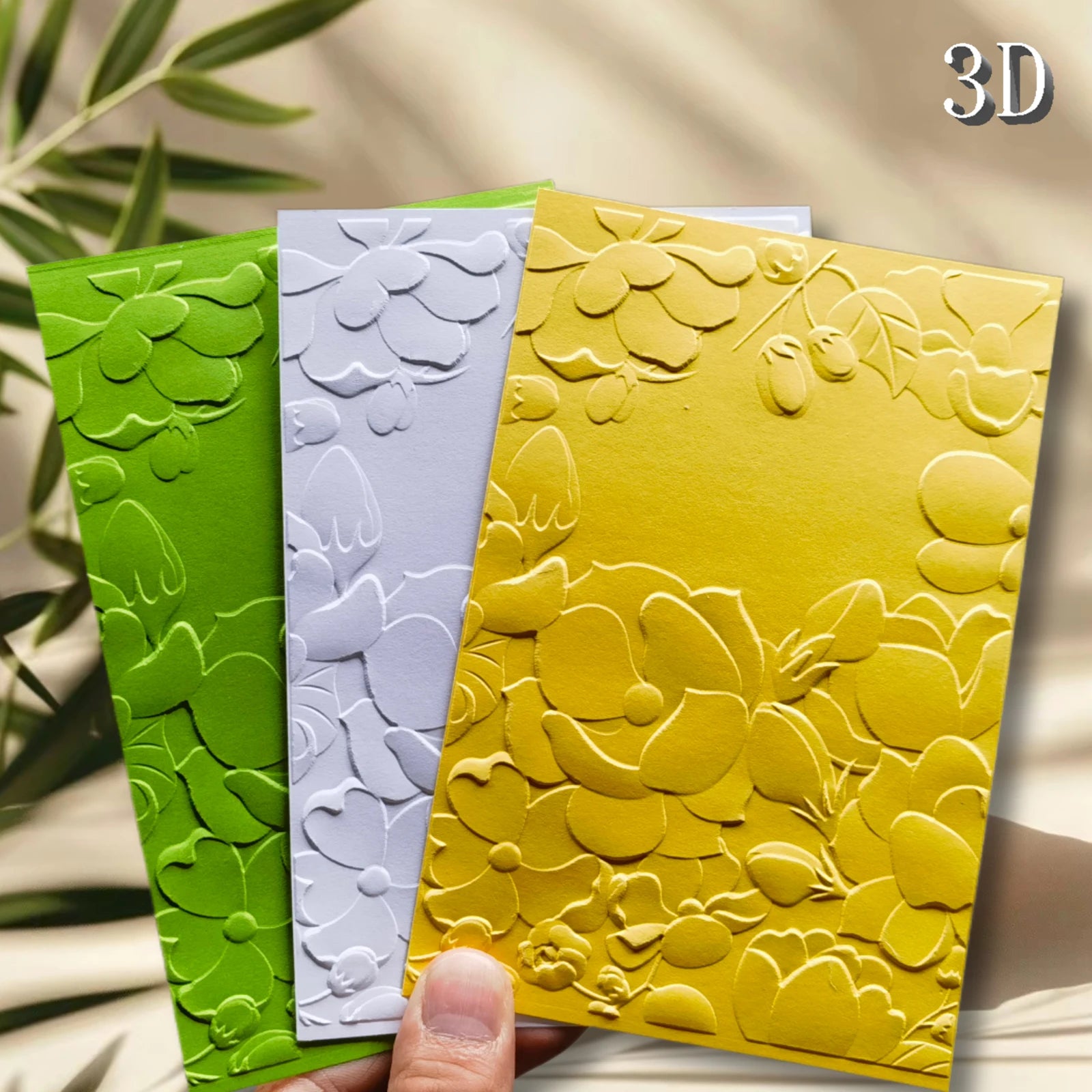 Element Background Design 3D Embossed Folder
