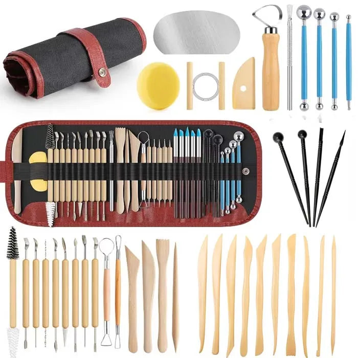 41 PCS Pottery Tools for Sculpting