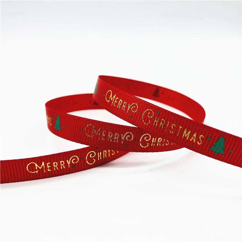 5yards/Lot 10mm Christmas Ribbon