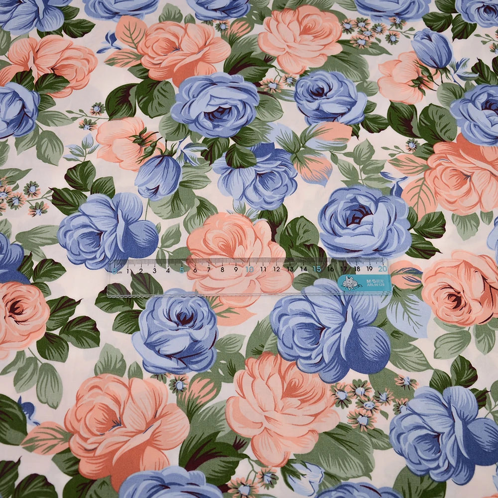 Rose Printed Cotton Fabrics by the Meter