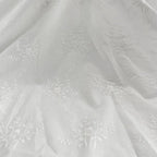 Embroidery Lace 100% Cotton Fabric by Half Yard