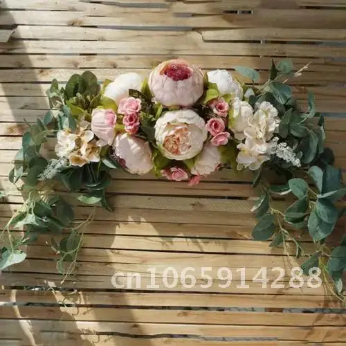 Artificial Flower Wreath Door Decoration