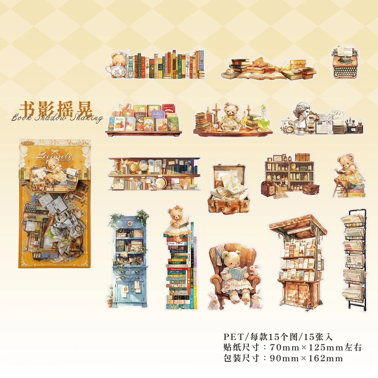 30pcs/1lot kawaii Stationery Sticker Resting leisurely