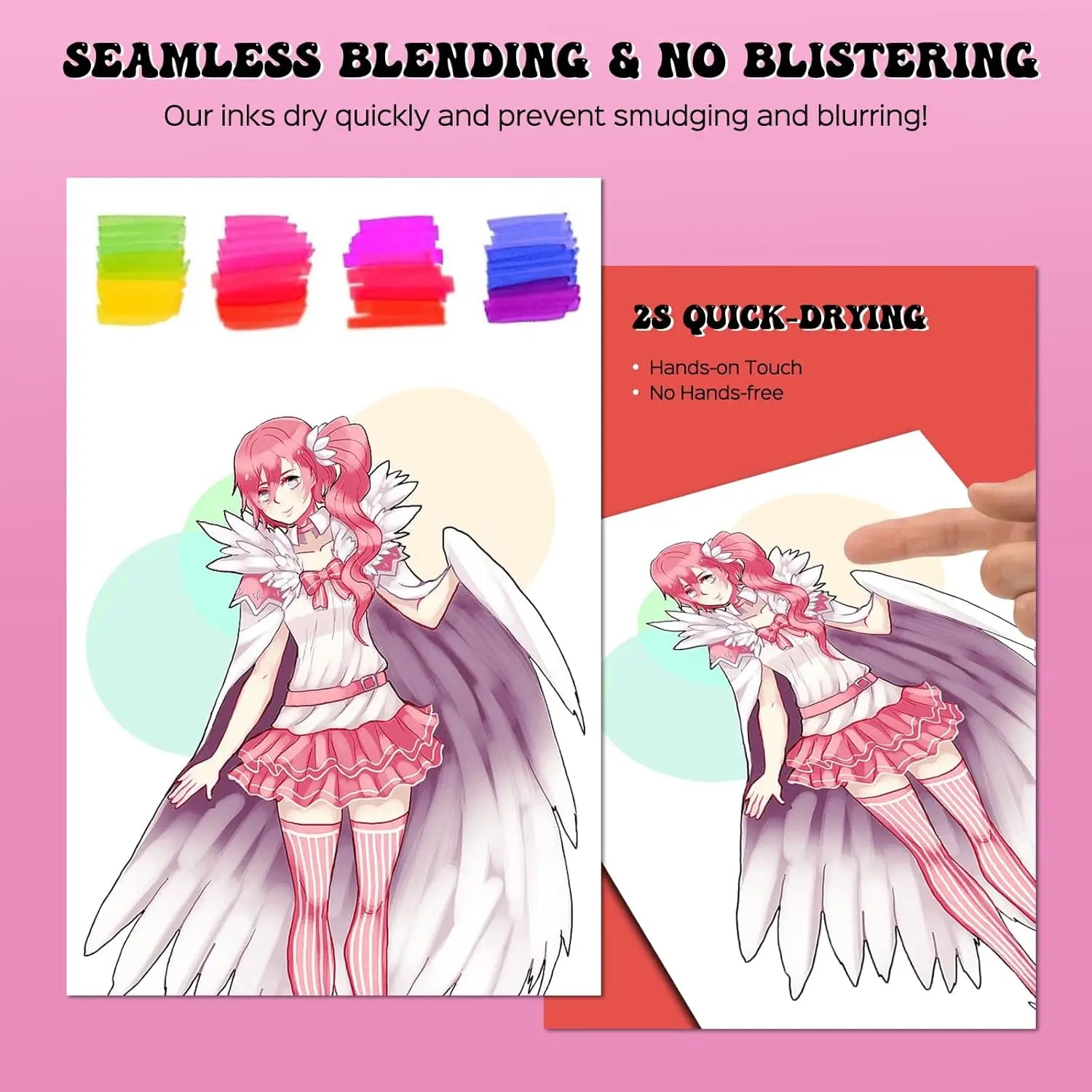 Alcohol Markers Set, 24/36/48/60/80 Color, Dual Tip Chisel & Fine