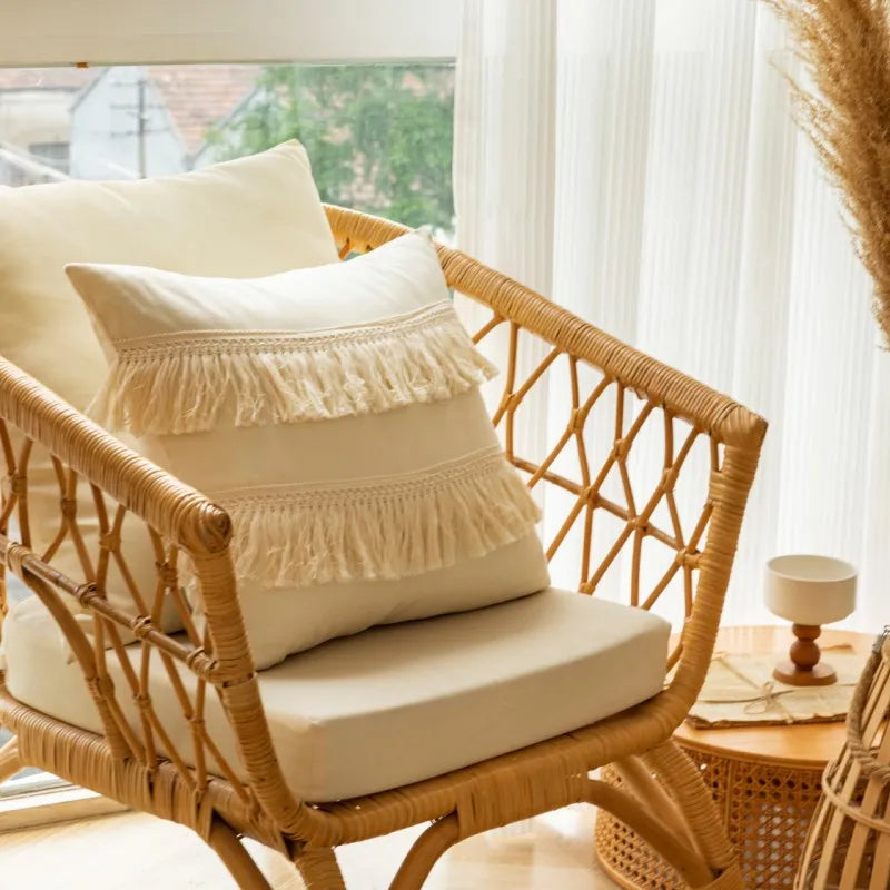 Boho Beige Cushion Cover