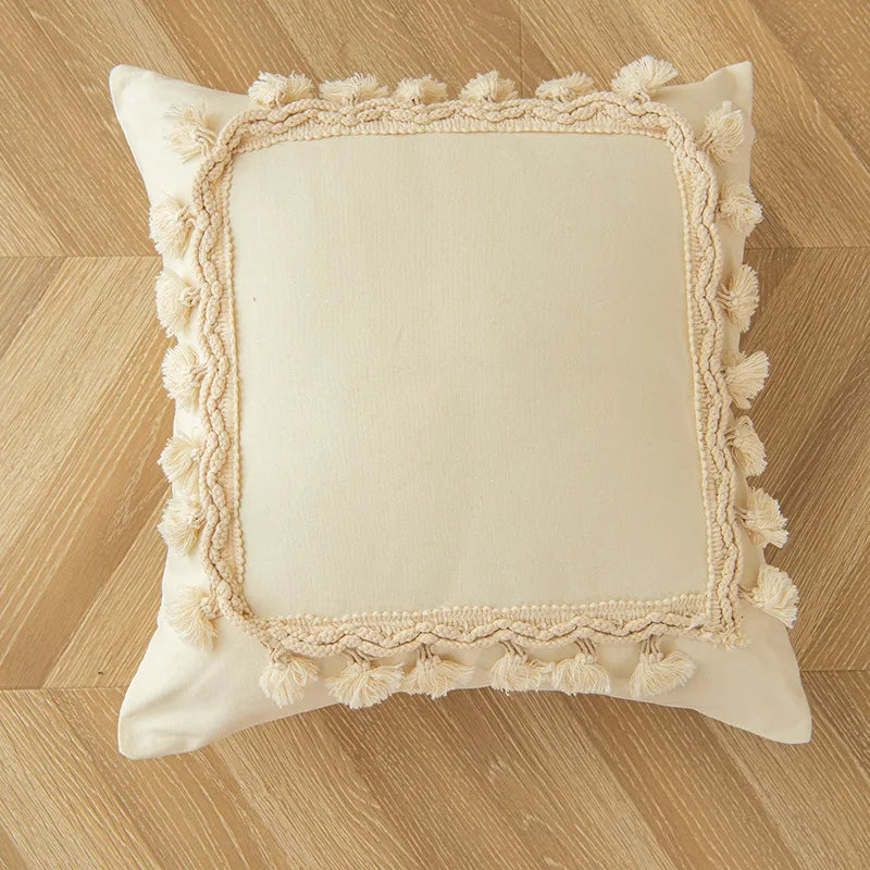 Boho Beige Cushion Cover