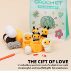 Crochet Kit for Adults Honeycomb Bee