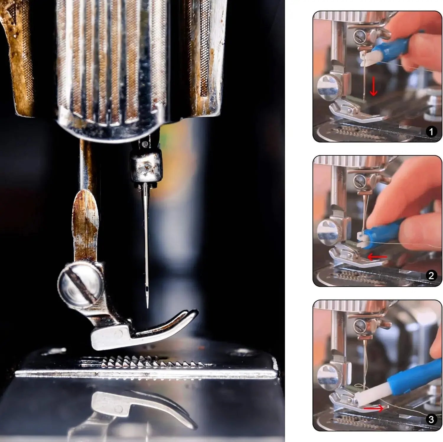 100PCS Universal Stainless Steel Sewing Machine Needle