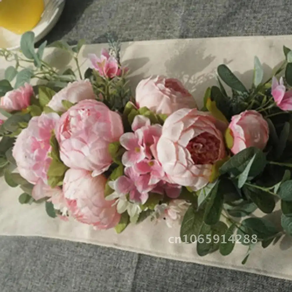 Artificial Flower Wreath Door Decoration