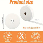 1 Roll Jelly Strip 2.25" Cotton Blend Fleece Batting 35 Yards