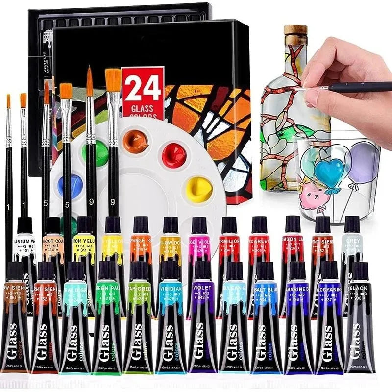 12/24 Colors Acrylic Paints Set Kit