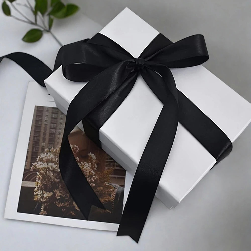 black ribbon 1-5cm wide