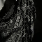 Standing weight texture geometric panel sheer