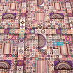 50x55/110cm Bohemian Style Motif, Quality Designer Cotton Fabrics