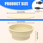 Round Foldable Electric Temperature-Control Bread Proofing Basket