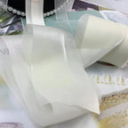 25 Yards 8CM Bright Smooth Yarn Ribbons