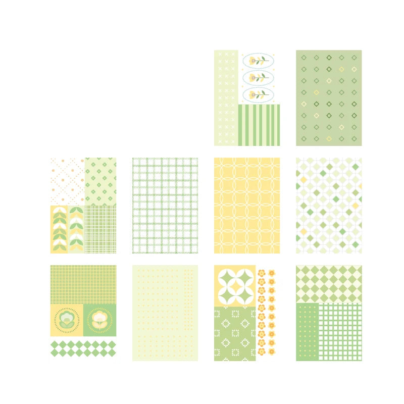 50 Pcs Kawaii Ins Paper Card Scrapbooking Paper Stationery